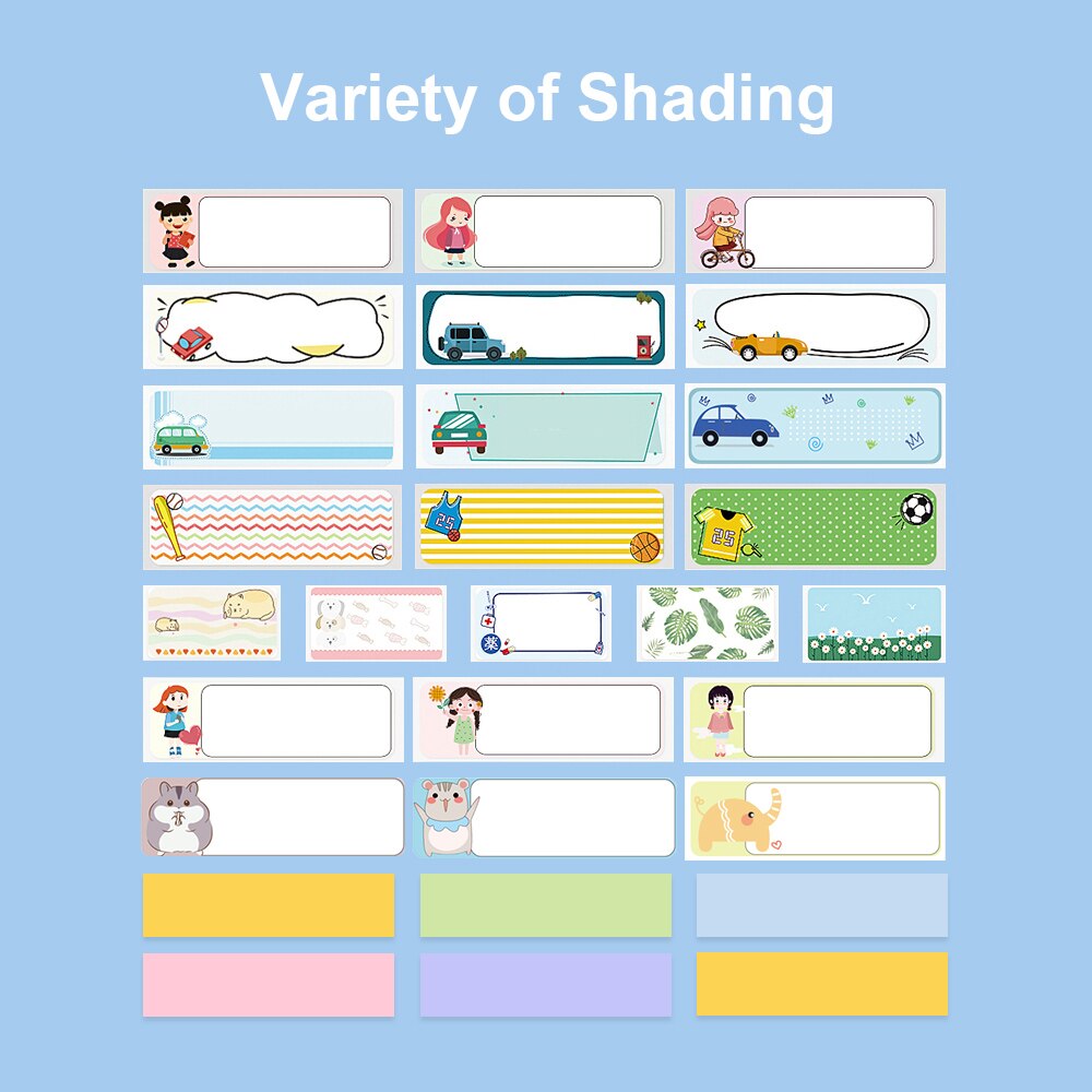 Supvan Mini Label Printer Paper Waterproof Anti-Oil Printing Label Price Label Pure Color Scratch-Resistant Label Sticker Paper