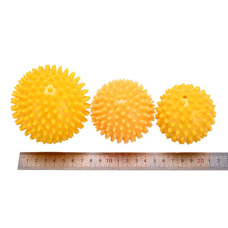 7/7.5/9cm fods spidse massagebold triggerpunkt sport fitness hånd fod smertelindring muskel afslapningsapparat unisex randomcolor