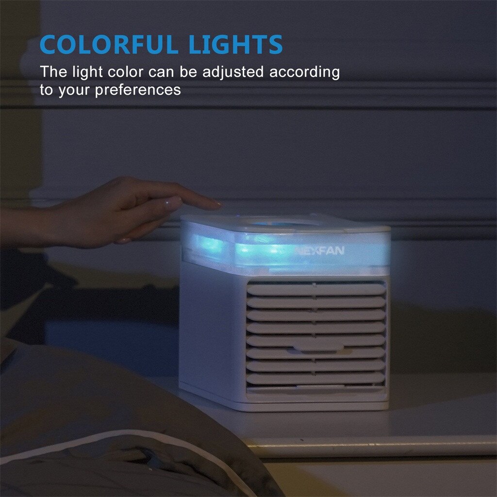 Mini draagbare airconditioner luchtbevochtiger met watertank luchtkoeler usb 3 snelheden koelventilator airconditioning voor thuiskantoor 5v