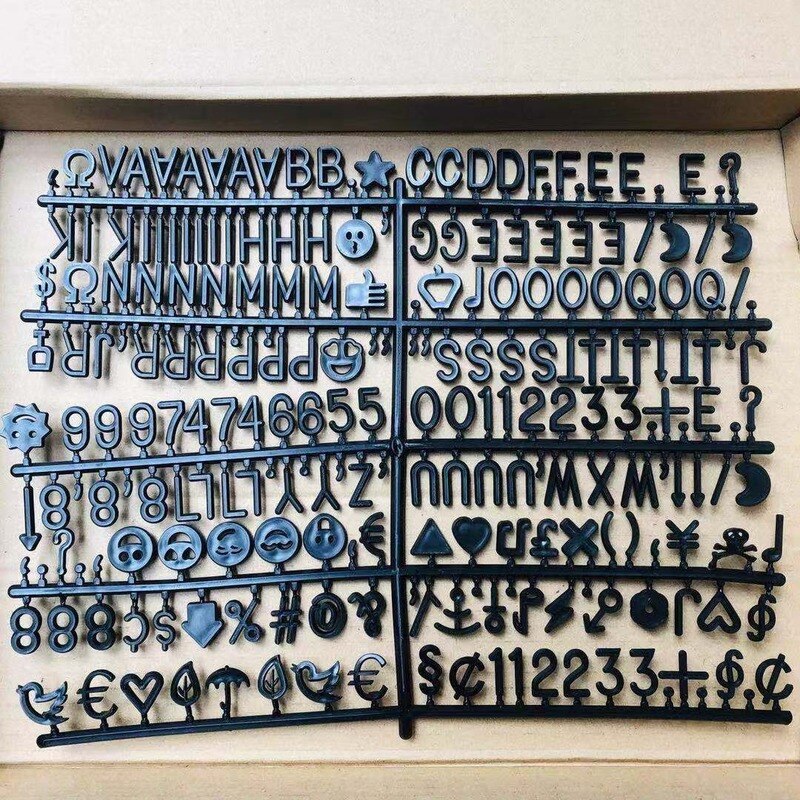 Tekens Voor Vilt Brief Board Message Board Letterboard Bijpassende Letters Home Decoratie Accessoires Nummers Kantoor Decor