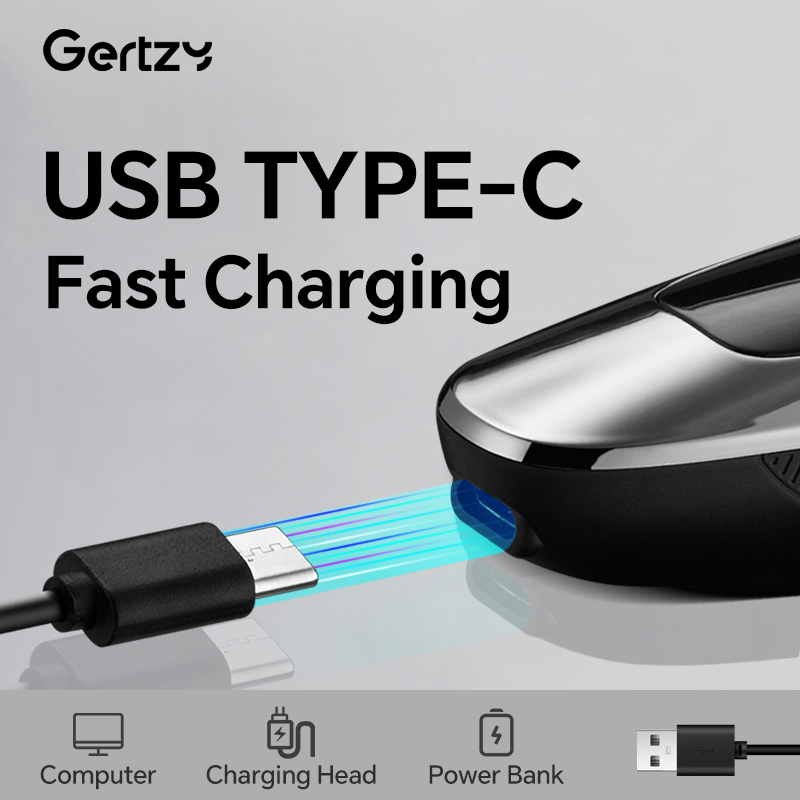 Electric Razor for Men - Rechargeable, Wet/Dry Shaver with USB Charging, Perfect Father's Day