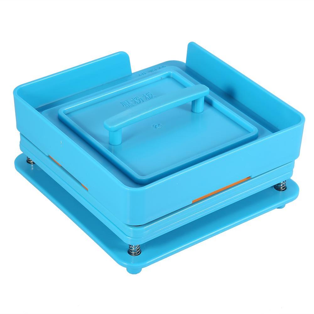 2Types 100Holes Blue Capsule Maker Powder Filler Plate Plastic Filling Manual Machine Tool With Handle: 1