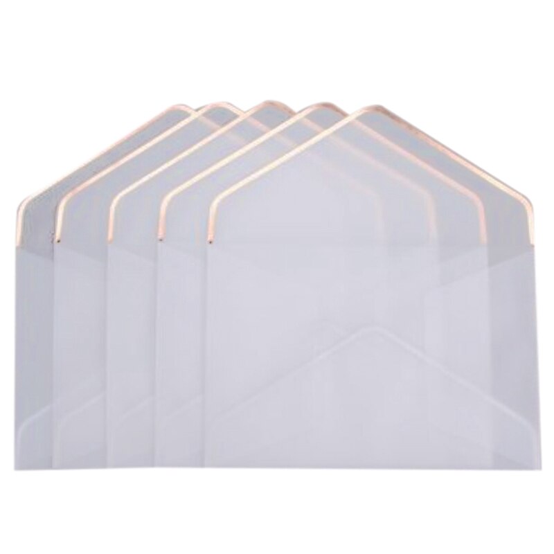 20Pcs/Set Stamping Printing Paper Envelope Transparent Paper Envelope Wedding Letter Invitation Anniversary: 3