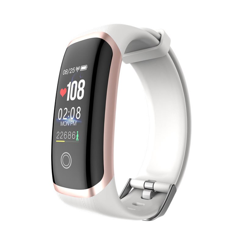 LONGET M4 Activity Tracker Smart Watch Women Waterproof Smartwatch Women Heart Rate Monitor Fitness Tracker smart bracelet Men: white