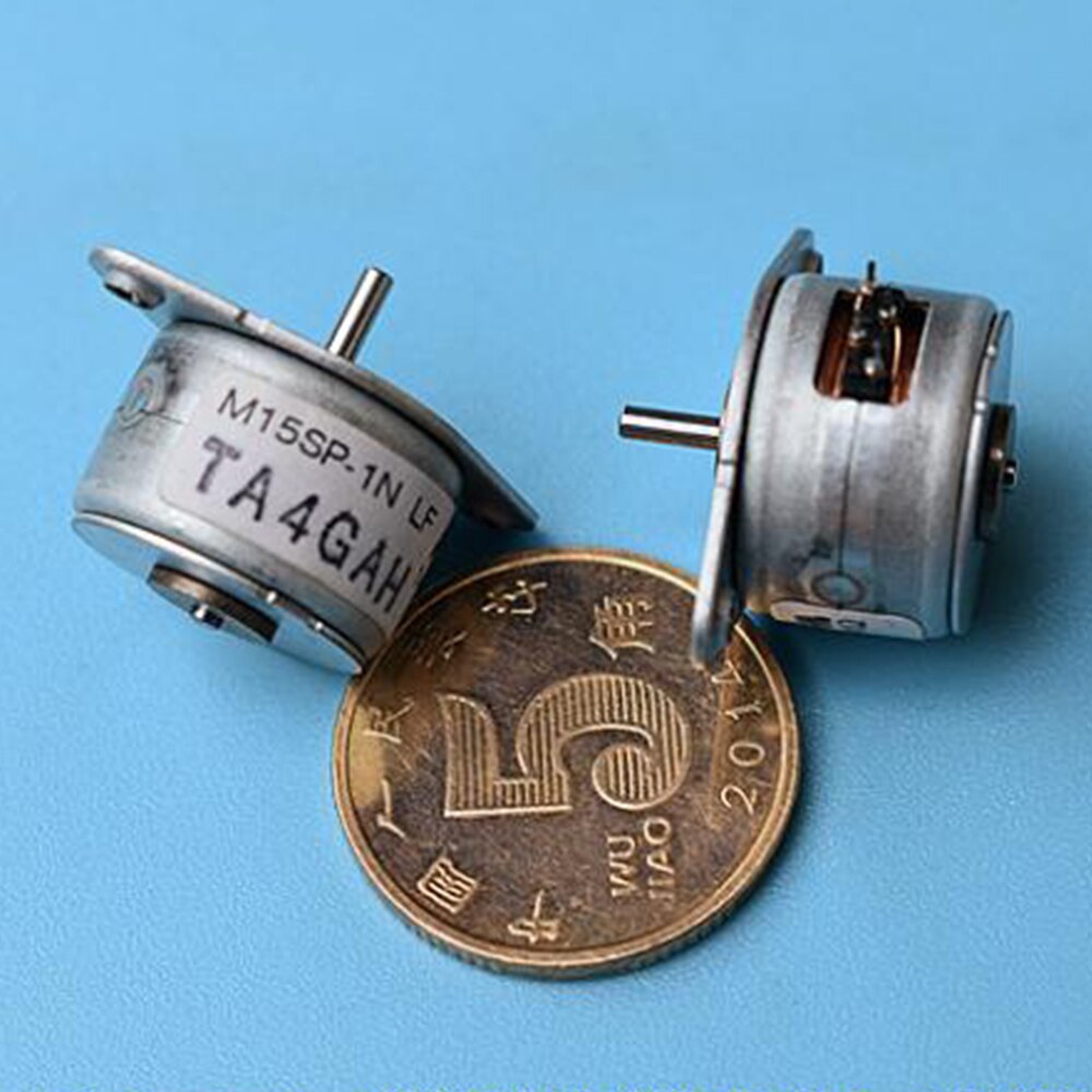 Micro 15mm 2-phase 4-wire Stepper Motor electric DC 5V Mini Step Angle 18 Degrees 14Ohm Precision Accessories M15SP-1N