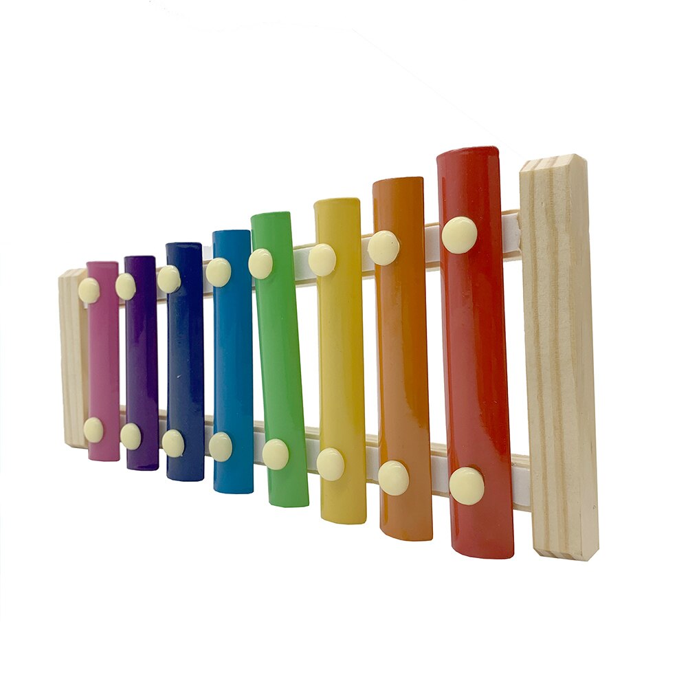 Pet Chicken Xylophone8 Keys Toy Medium And Large Parrot Toy Percussion Toy Sound Toy For Hen Chicken Coop Parrots: Default Title