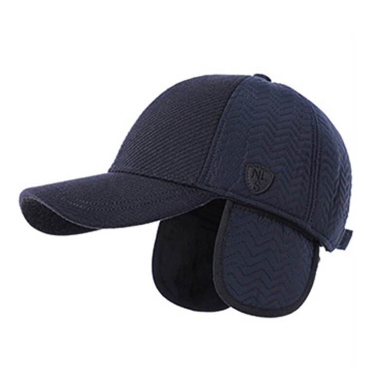 Männer winter baseball hut mit ohrenklappen papa halten warme gorras verdicken gehörschutz ausgestattet hysteresenkappe шапка зимняя мужская