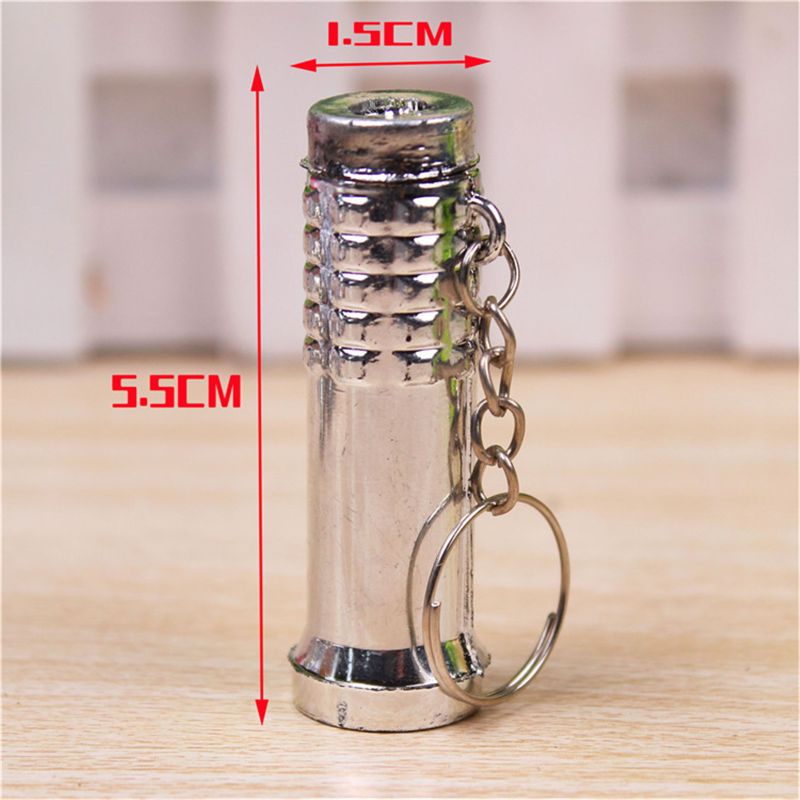 . 2in1 Mini Flashlight Detector UV Light Keychain Kids Toy