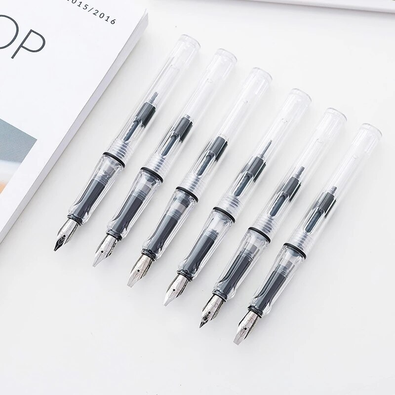 6pcs/Set calligraphy Parallel Pen 0.7mm 1.1mm 1.5mm 1.9mm 2.5mm 2.9mm writing Pen for Gothic Letter caligraphy Pens Stationery