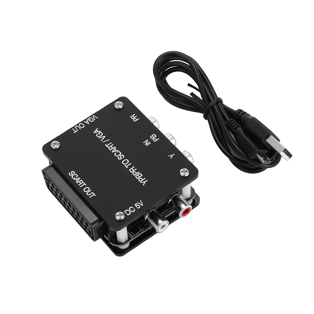 YUV TO RGBS YPBPR to SCART YPBPR TO VGA Component Transcoder Converter Game Console, RGBS to Color Difference ComponentM13K