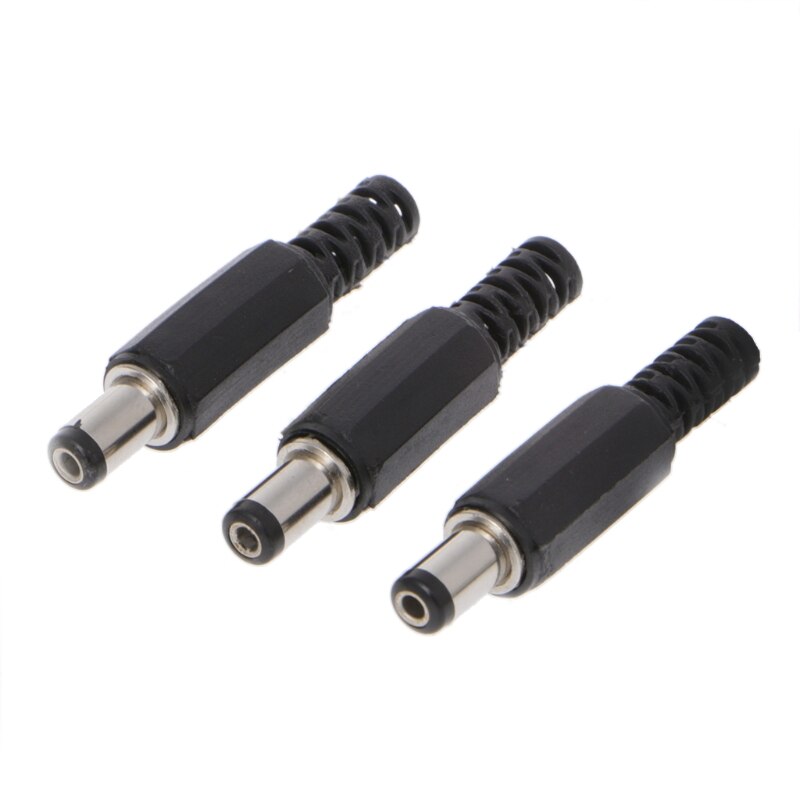 2020 nuovo 10 pz 5.5x2.1mm maschio DC In-Line presa Jack connettore adattatore coperchio In plastica