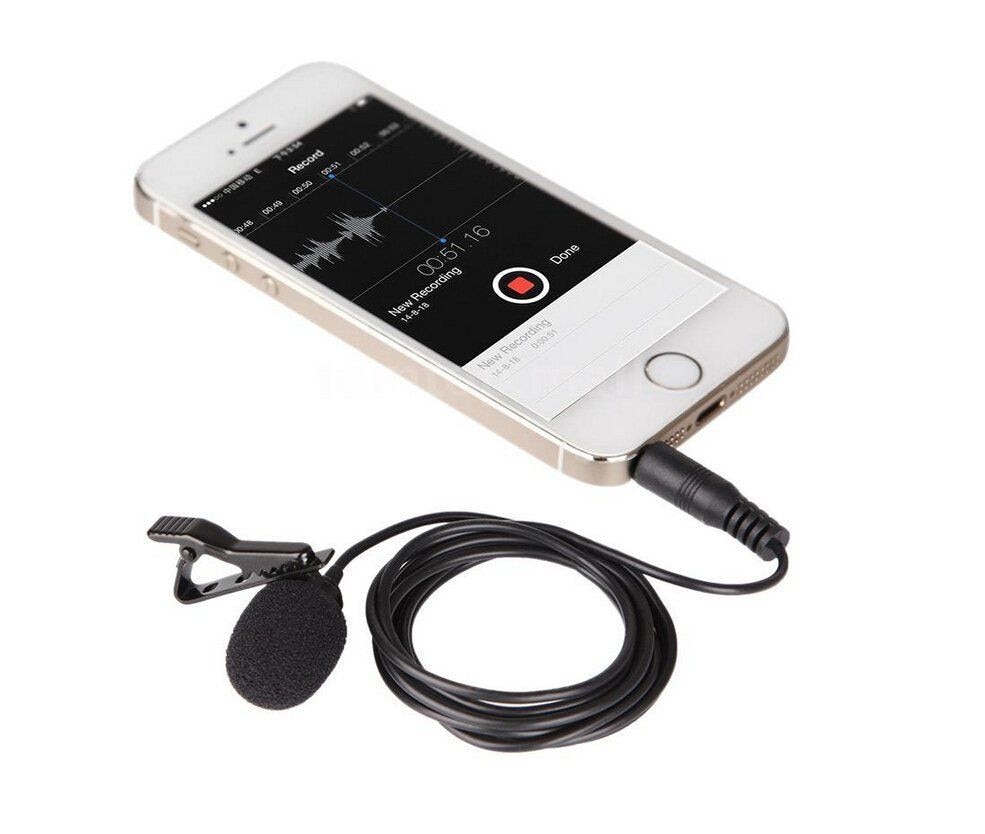 BOYA BY-LM10 Smartphone Omnidirectional Lavalier Microphone for iPhone 6 6s 5 4s Sumsang S6 S5 S4 HTC