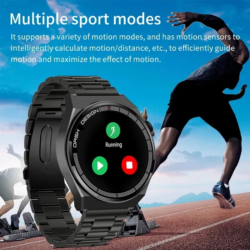 2024 nowy GT3 zawodowiec sprytny zegarek mężczyźni kobiety 390*390 ekran HD tętno Bluetooth połączenie wodoodporna sport SmartWatch dla ios android