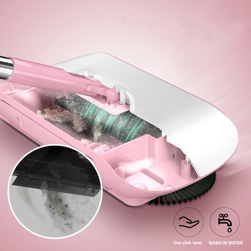 3 In 1 Hand Push Sweeper Lazy Broom Mop Broom Dustpan Set Carpet Cleaner Robot Vacuum Cleaner Desk Cleaner Automatic Sweeper