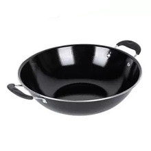 Wok Emaille Pot Ongecoat non-stick Fornuis Huishouden Inductie Kookplaat Speciale Emaille Wok Kolen Gasfornuis voor Ijzeren Pan keuken Potten