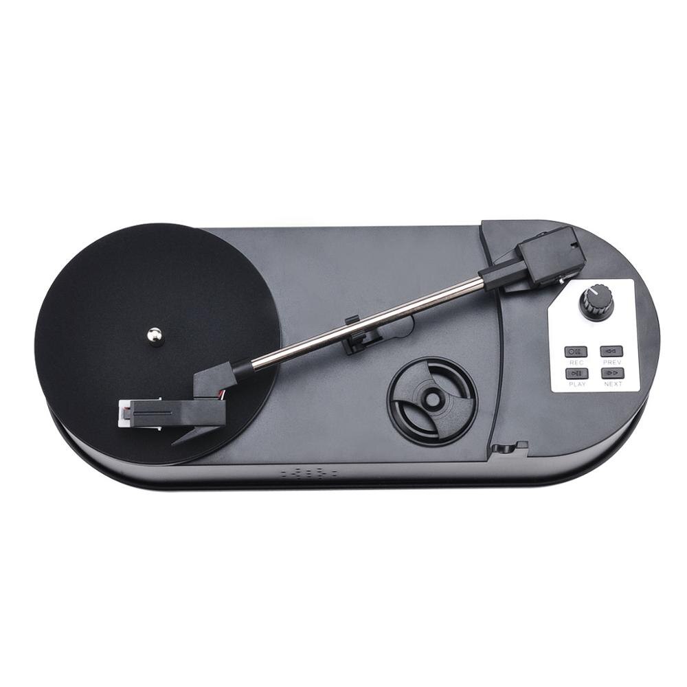 Convertidor de reproductor de tocadiscos a MP3, 33/45RPM, para guardar discos de música de vinilo a tarjeta TF/USB, altavoz incorporado, sin necesidad de PC