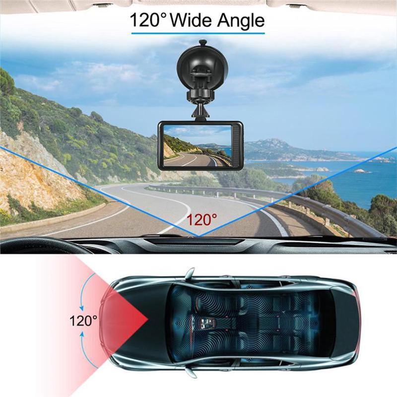 3-inch Full Hd 1080p Car Driver Recorder Vehicle Camera G Sensor With Dashcam Dvr Night Detection Motion Vision Edr T2Q9