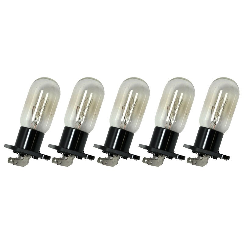 Bombilla de luz de horno microondas, piezas de repuesto para Base de lámpara, accesorios de horno microondas LG MC156SJ MC-156SJ MH1517CV LMC1541SB, 5 uds.