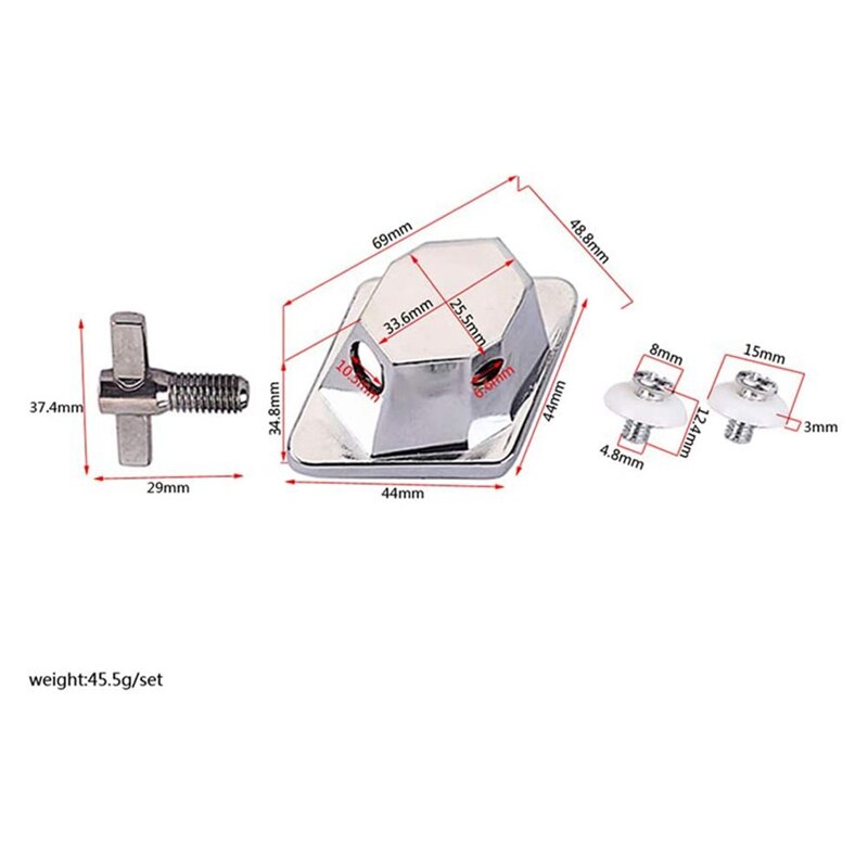 Floor Tom Drum Leg Bracket Rack Drum Mount Bracket Instrument Replacement Accessory for Drum Bass Drum Set