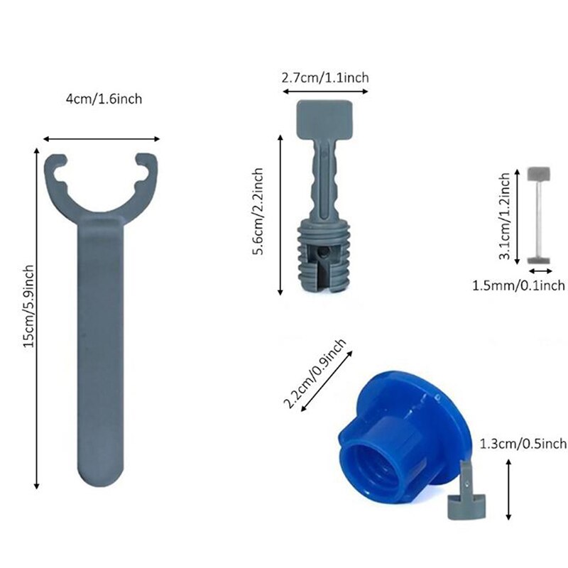 50Pcs Leveling System Kit For Tile Flat Ceramic Floor Wall Construction Tools Reusable Tile Leveling System