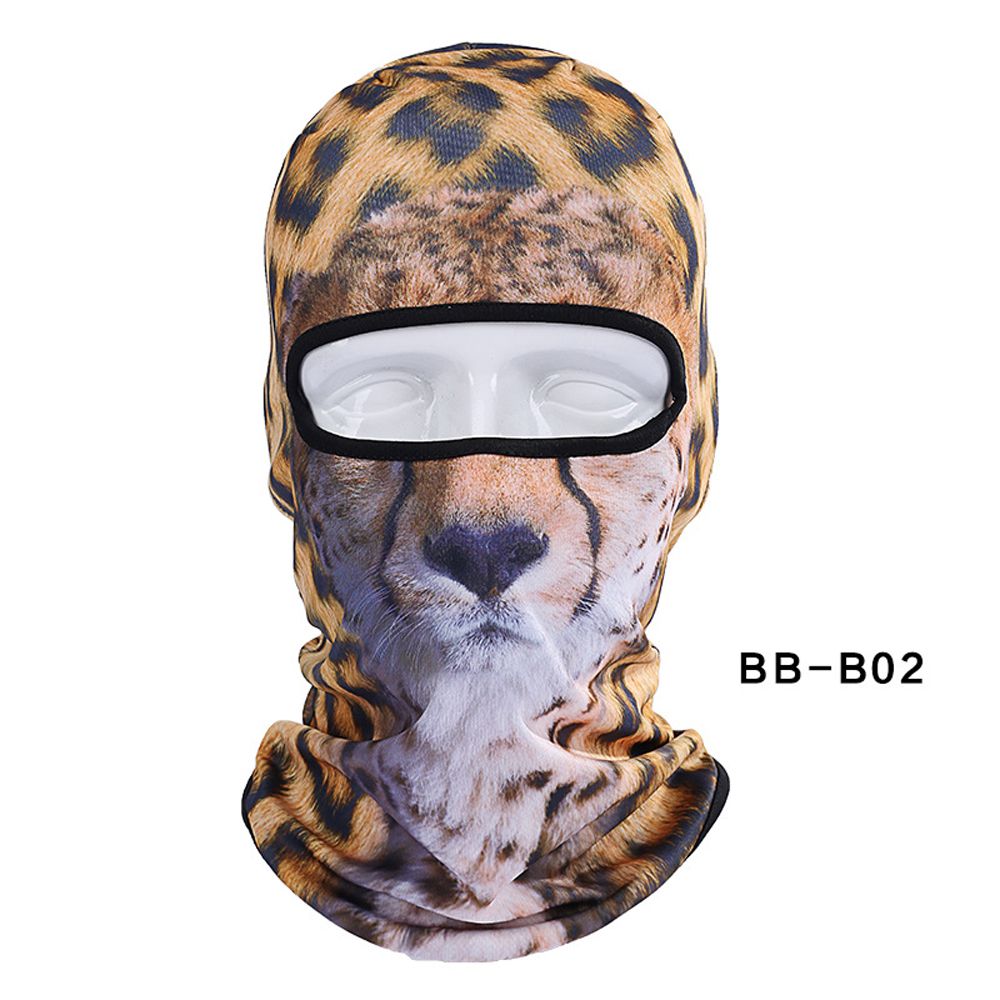 Cagoule animale 3D chien de chat | Vélo, Snowboard, bonnet Skullies, casque, doublure, chapeau d'hiver, masque complet pour femmes et hommes: BB-B02