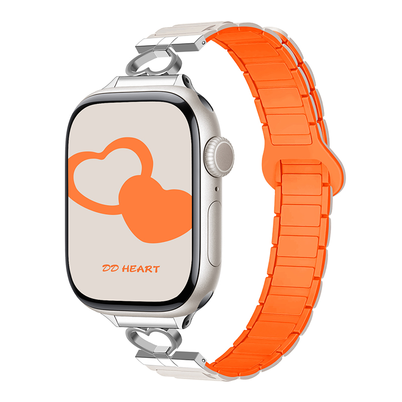 magnetische bandjes voor Apple Watch Band 45 mm 44 mm 40 mm 42 mm 46 mm 41 mm 49 mm 38 mm siliconen armband IWatch Series 10 SE 9 8 7 Ultra 2: White black / 12mm