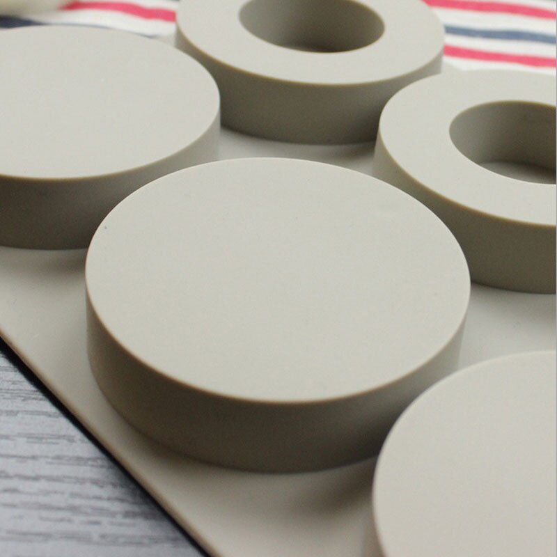 6 Holte Diy Silicone Klei Aromatherapie Tabletten Mallen Ambachten Opknoping Ornamenten Wax Mallen Resin Mold Craft Moulds