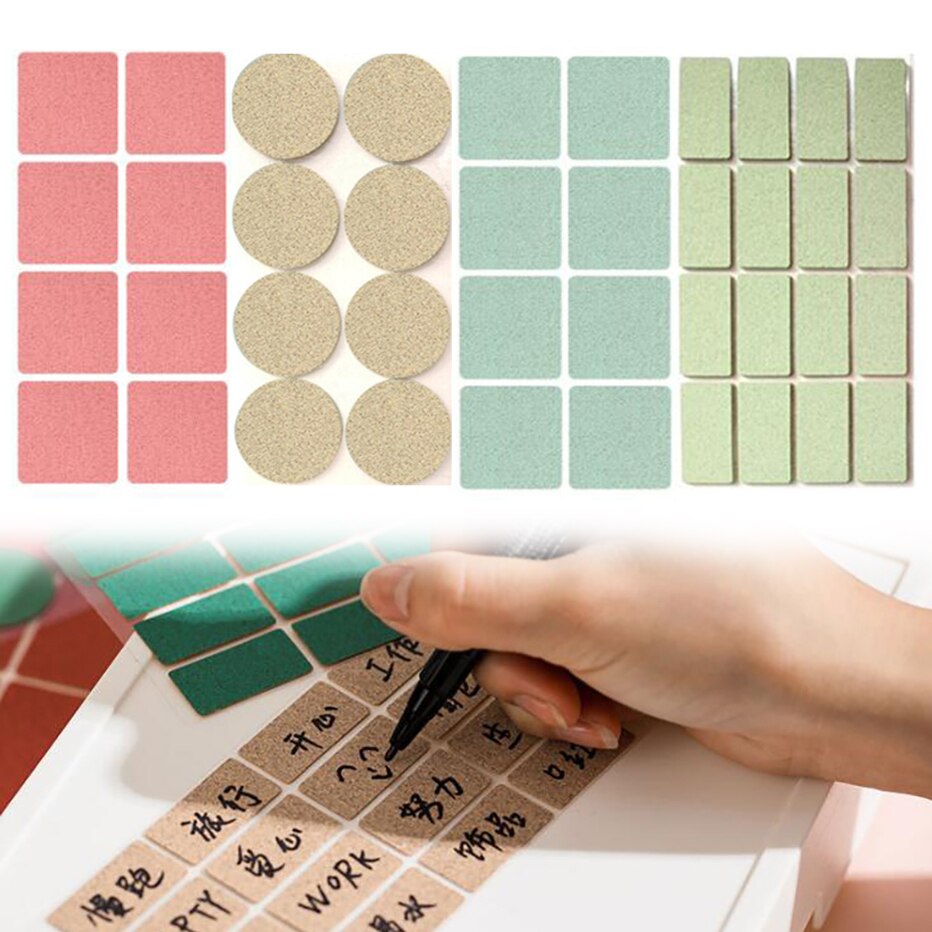 Round Rectangle Square Shape Stickers Self Adhesive Waterproof Bottles Jars Packing Decoration Label Office Index Sticker