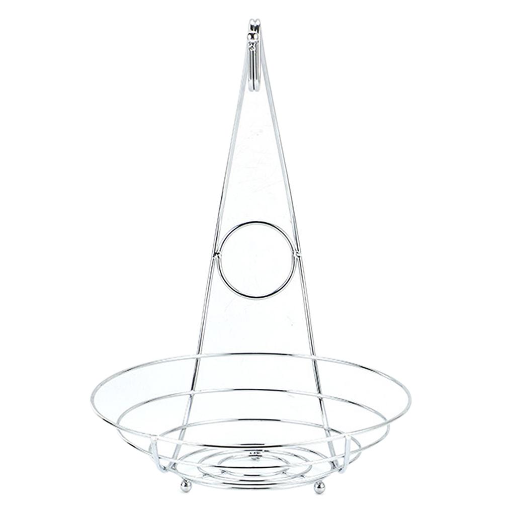 2 in 1 chroom ijzeren bananenhanger fruitschaal boomhouder mand standaard haak keuken fruitmand 240x240x440mm