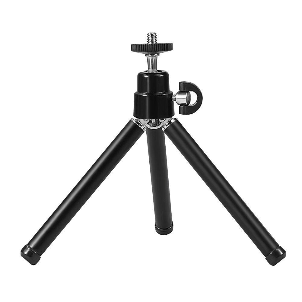 1pcs black Mini Tripod Aluminum Metal Lightweight Tripod Stand Mount For Digital Camera Webcam Phone DV Tripod