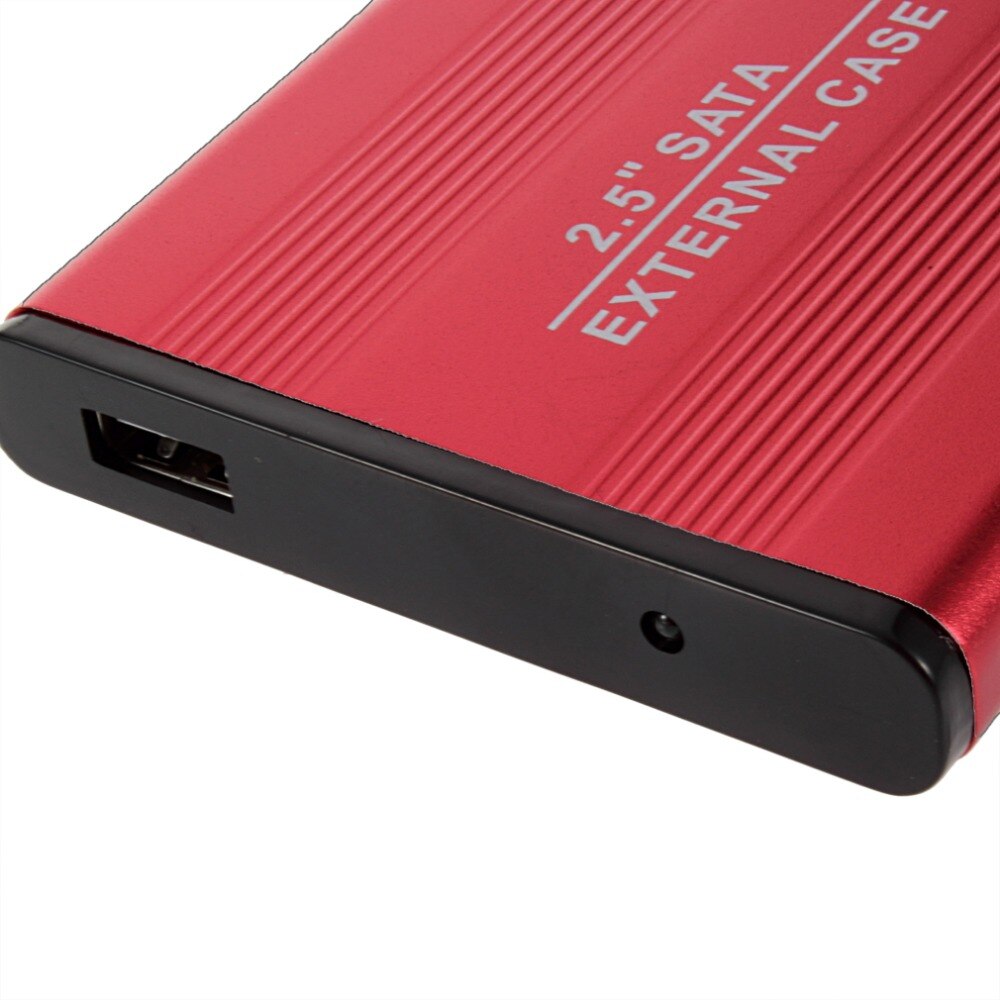 Usb 2.0 2.5 Inch Shockproof Usb 2.0 Aluminium Externe Opslag Sata Harde Schijf Hdd Behuizing Box Case