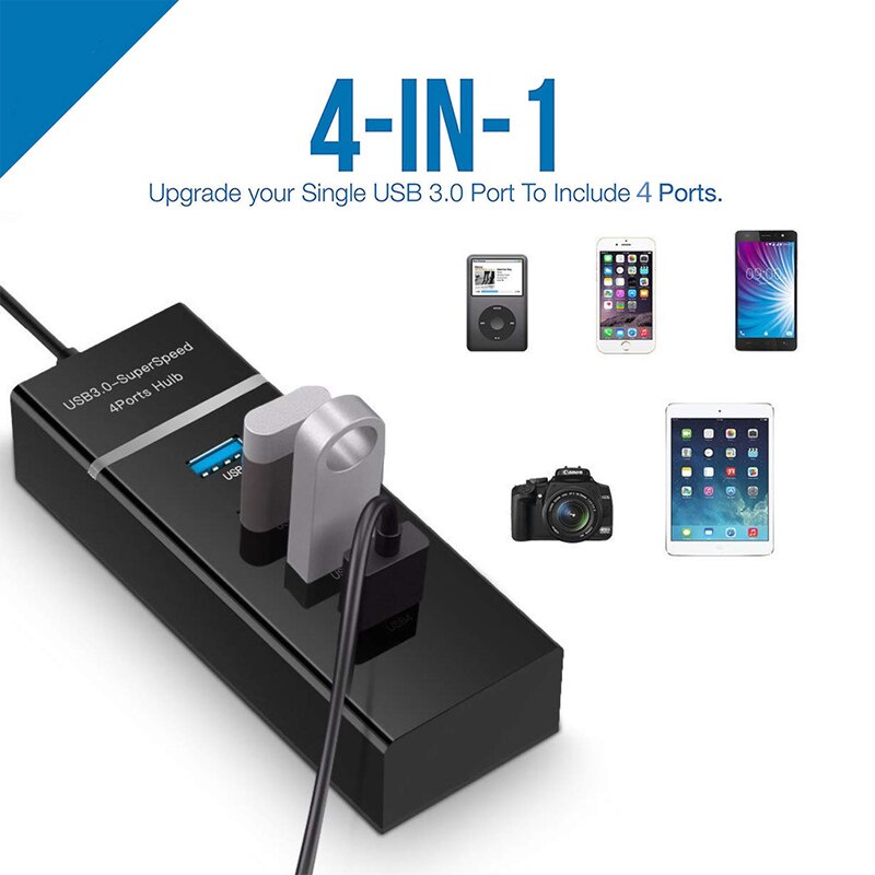 hub til usb 3.0 2.0 3.1 4 bærer multi splitter usb adapter utvidelseskabel til bærbar stasjonær datamaskin pc tilbehør usb hub