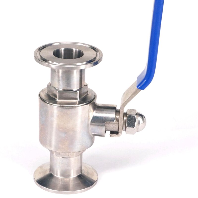 Valvola A Sfera In Acciaio Inox 304 Da 1" (25mm) Con Attacco Tri-Clamp Da 1.5" - Per Tubazioni Industriali