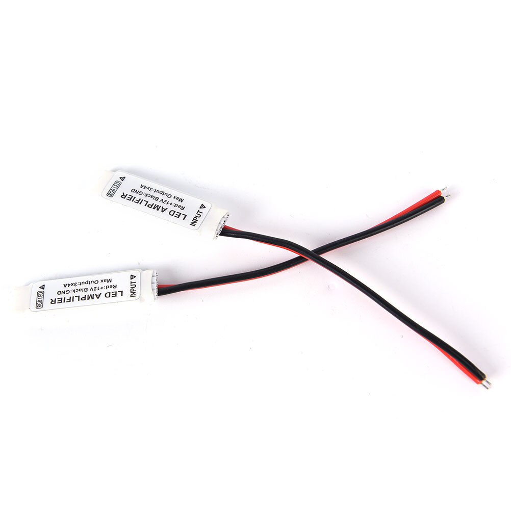 2 Stuks 8-16V 3 * 4A 144W Led Strip Accessoire Mini Rgb Led Versterker Voor 5050 3528 Rgb Led Strip Licht Signaalversterker
