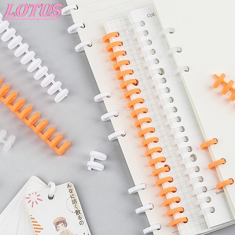 Office loose-leaf plastic ring 30-hole spring spiral ring A4 A5 A6 paper notebook stationery 1pc