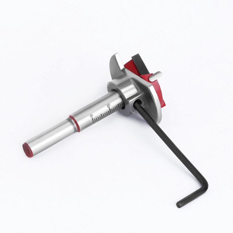 A9LB 15/20/25/30/35Mm Forstner Bit Set Verstelbare Positionering Boor Sets Voor Hout boren Met Diepte Stoper