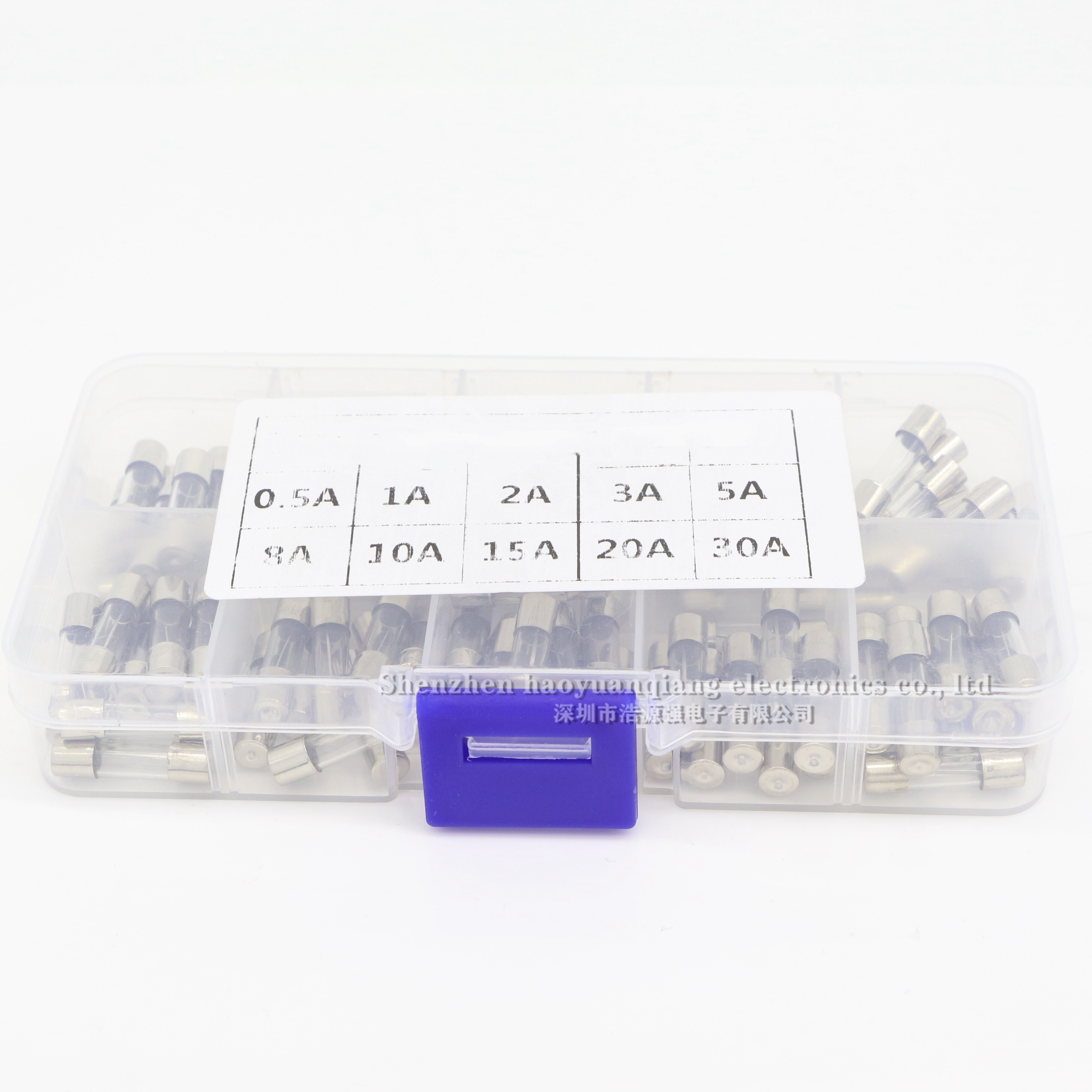 10 sztuk bezpiecznik 5*20mm bezpiecznik szklany bezpiecznik 250V 0.5A 1A 2A 3A 4A 5A 10A 15A 20A 30A