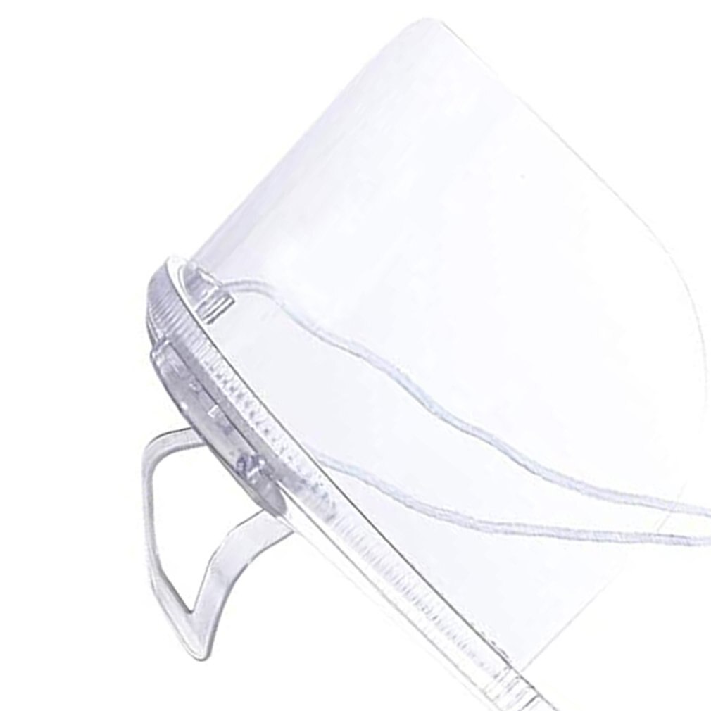 10 pçs reciclável uso durável cozinha do hotel transparente catering máscara de plástico cozinha restaurante comida sorriso máscaras boca