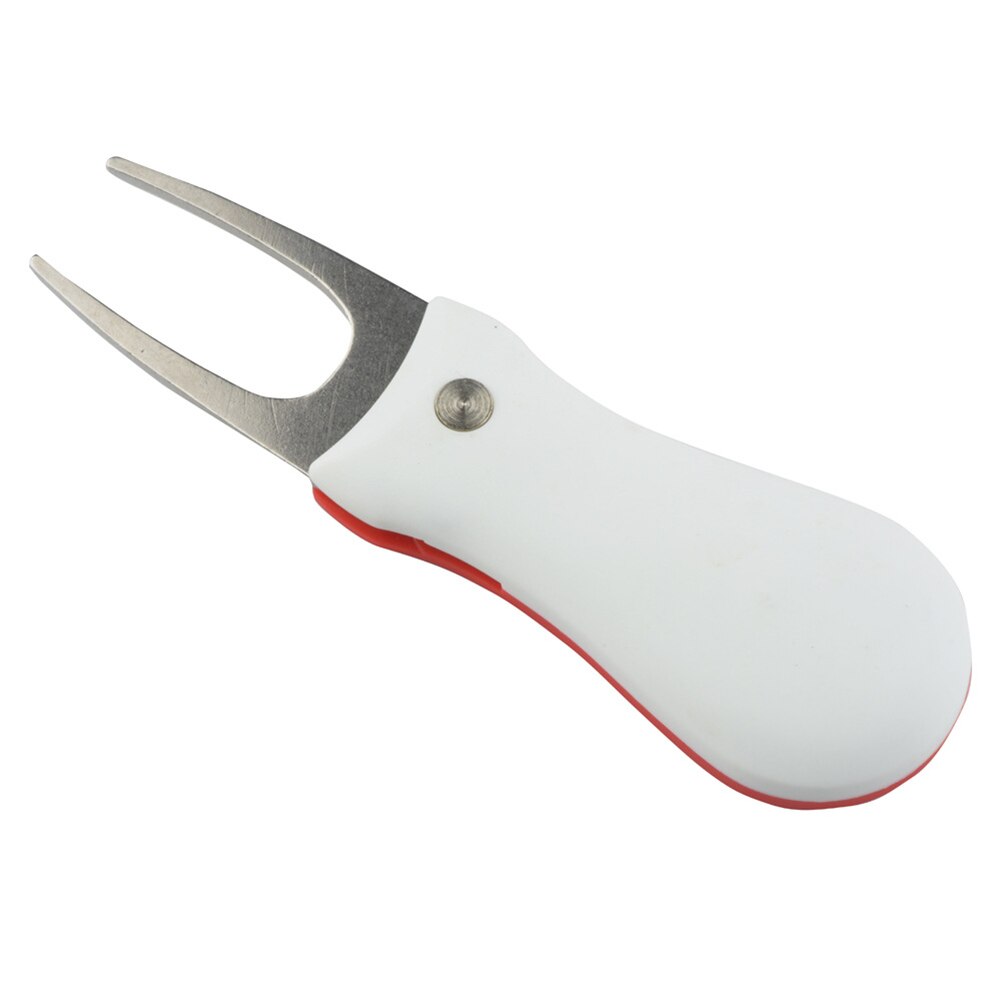 Foldable Golf Divot Tool Switchblade Pitch Cleaner Golf Pitchfork Putting Green Fork Golf Accessories