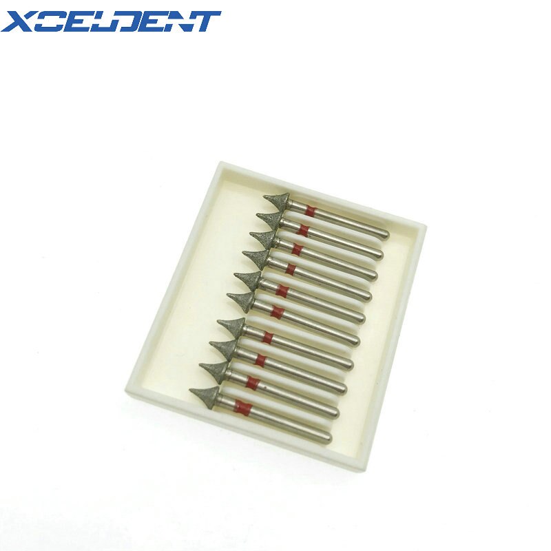 10Pcs Dental Diamond Burs High Speed Burs Interproximal Enamel Reduction Dentistry Material