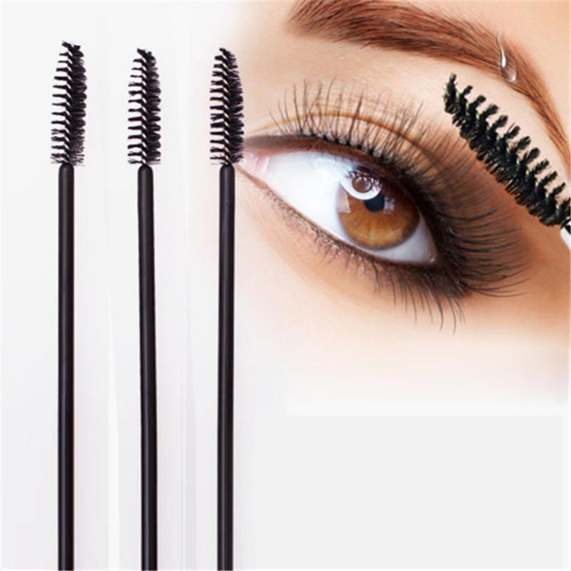 1 PC/10 PCS/50 STUKS Wegwerp Eyelash Mini Brush Mascara Applicator Wand Make-Up Kwasten Ogen Lip Cosmetica borstels