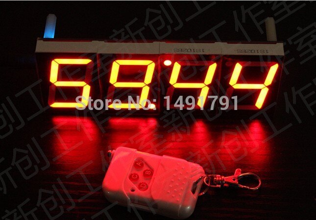 Draadloze klok real life escape room game props 4 Countdown timer digitale klok met afstandsbediening