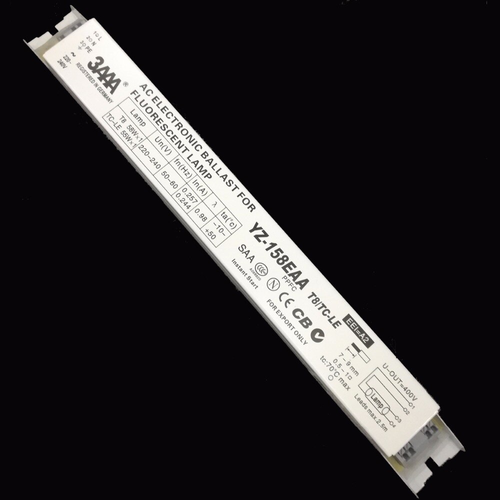 3AAA YZ-158EAA 55-60 W 220-240 V Standaard ECG Instant Start AC Elektronische Ballast voor T8 58 W * 1 TC-LE 55 W * 1 Fluorescentielamp