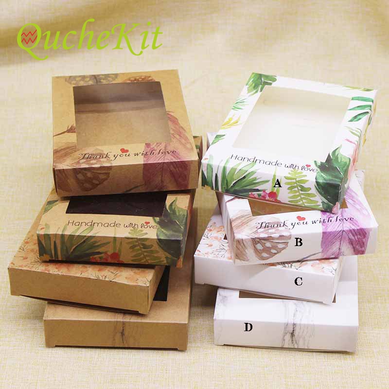 10 Uds papel para manualidades DIY de almacenamiento de caja de de Navidad con ventana dulces en caja de cajas gracias en casa proveedores caja