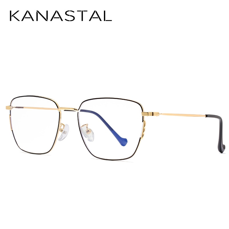 KANASTAL Anti Blue Rays Computer Glasses For Women Glasses Men Anti Rays Radiation Eyewear Frames Metal Unisex Blue rays glasses