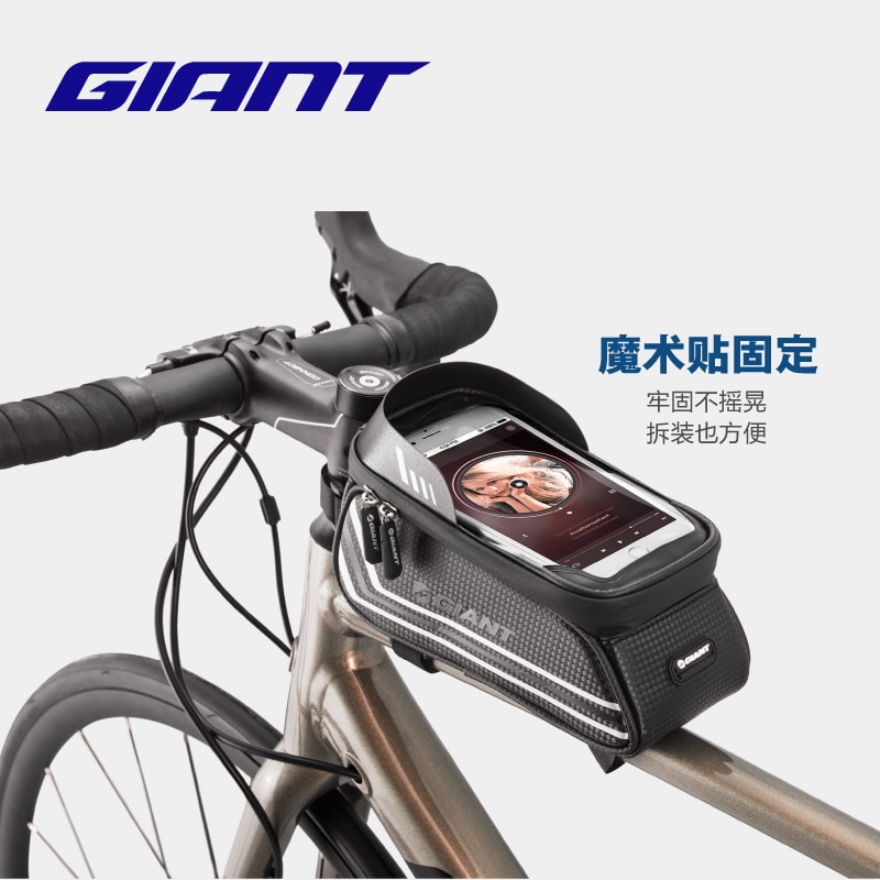 Giant Fietstas Front Beam Zak Bovenste Buis Mountainbike Zak Grote Capaciteit Mobiele Telefoon Zak Fietsen Apparatuur