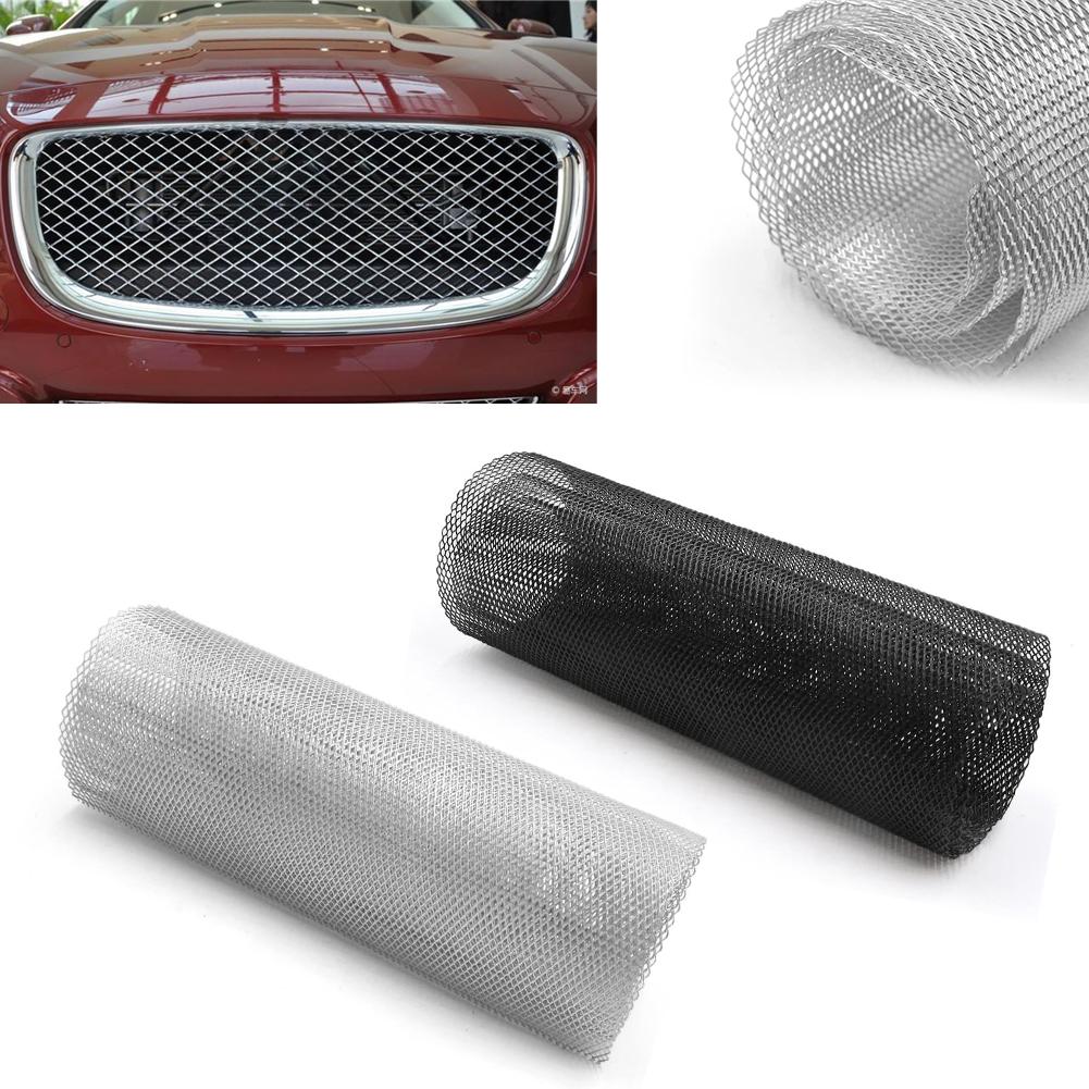 40Inch X 13Inch Auto Grille Mesh Aluminium Grill Mesh Sheet Rhombic Type Zwart