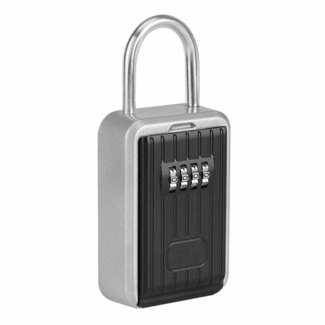 4-Cijferige Wachtwoord Sleutel Doos Muur Gemonteerde Metalen Haak Type Wachtwoord Vergrendelen Outdoor Sleutel Opbergdoos Anti-diefstal Waterdichte Opbergbox: No waterproof cover