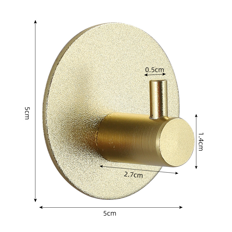 Zelfklevende hangende badkamerhaken Deursleutel Tas Jas Handdoek Robe Hanger Douchehaak Organizer voor badkamer Keukenaccessoires