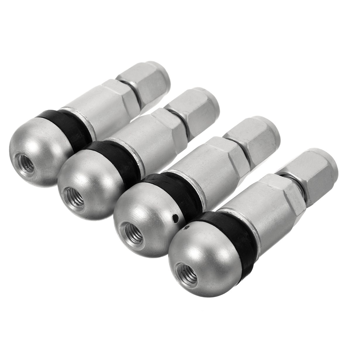 Bouchon de valve de roue - Universel - 8 Ball Chromé - Kit de 4 pièces - Auto, Moto, Vélo - Auto